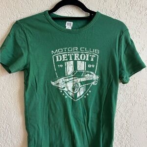 BDG Green Detroit Motor Club Graphic Tee